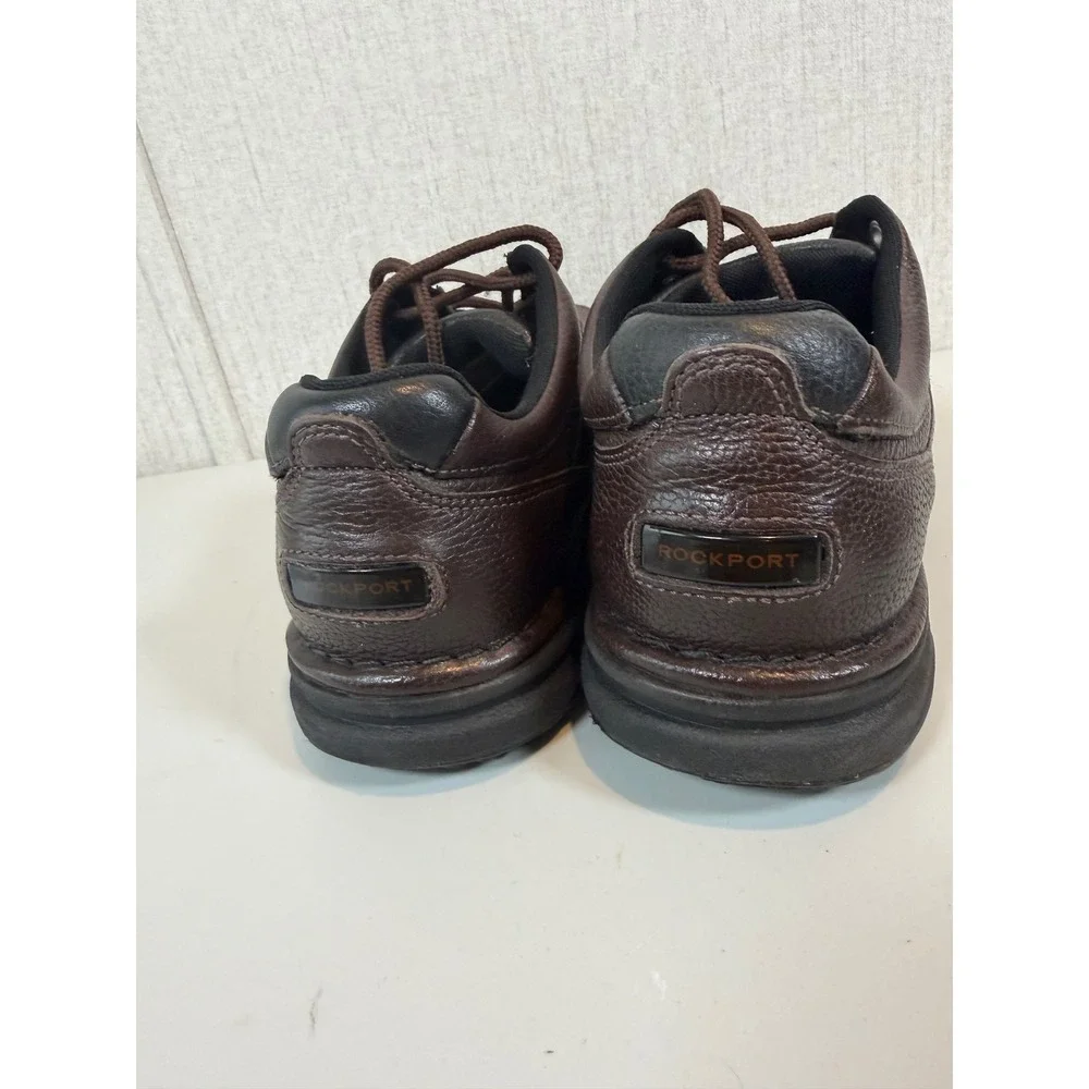 Rockport Mens K70884 Brown Tumbled World‎ Tour Men's Classic Oxford size 8